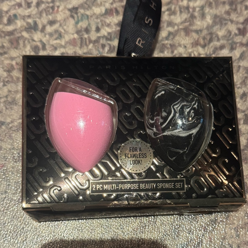 Paris Hilton Pink and Black Multi-Purpose Sponge Duo